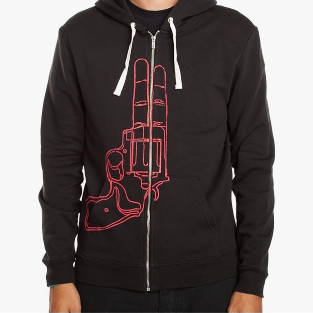 Threadless Peace Bang Zip Up Hoodie 1st Edition